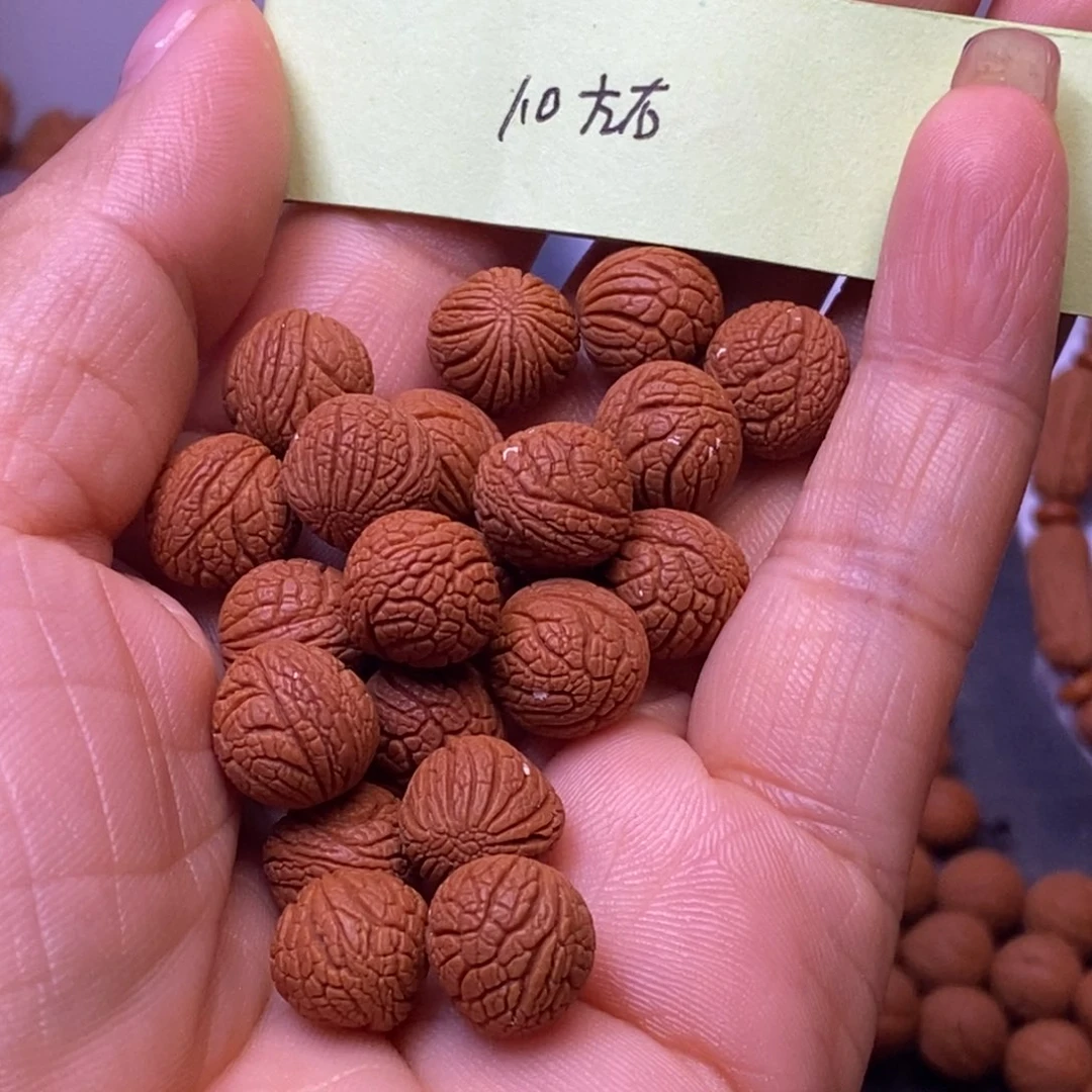 秦岭龙纹桃核手串21颗