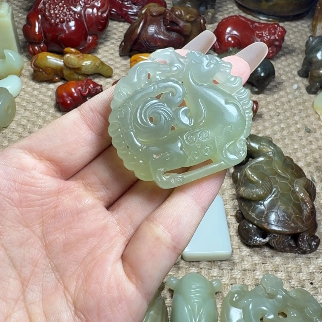 白玉菩提吊坠挂件