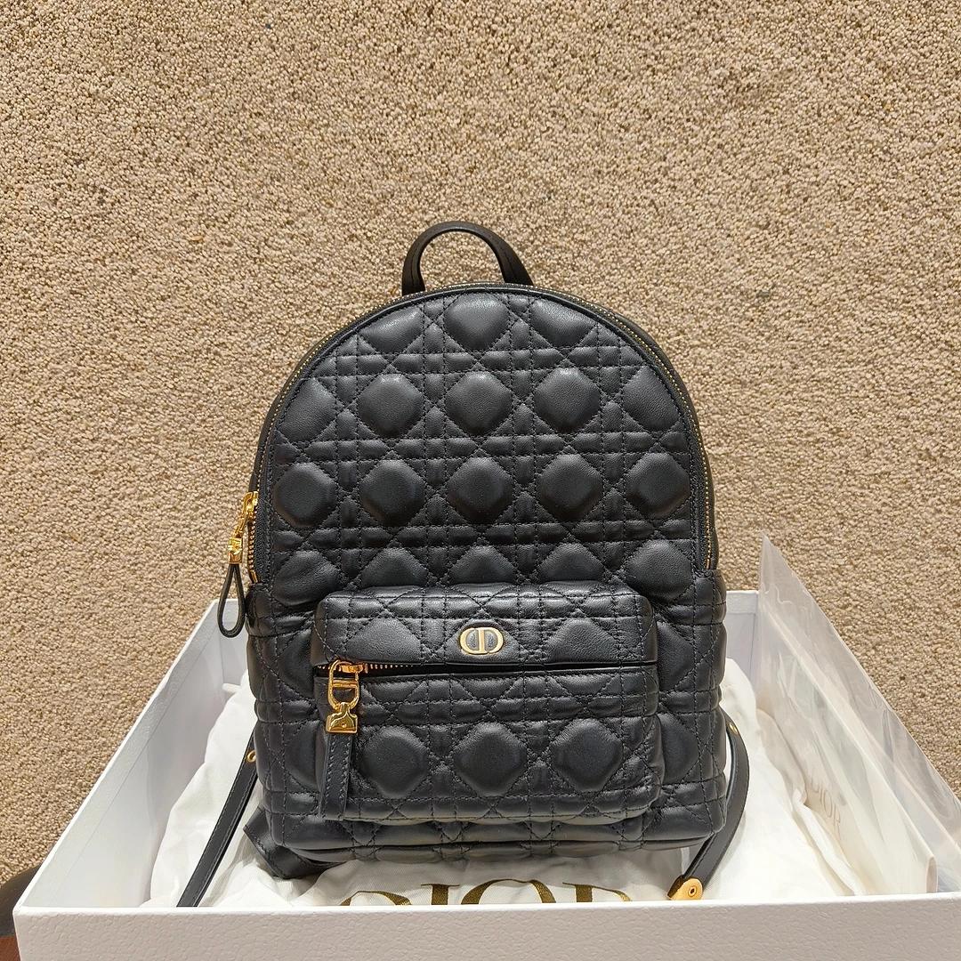 99新 DIOR/迪奥 黑色小号双肩背