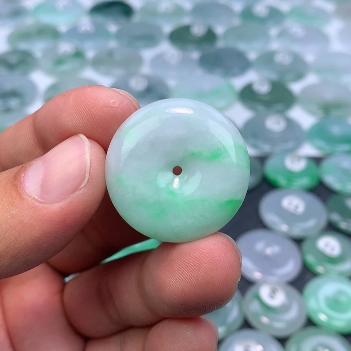 颈饰未镶嵌翡翠缅甸天然A货翡翠29.3/6.0