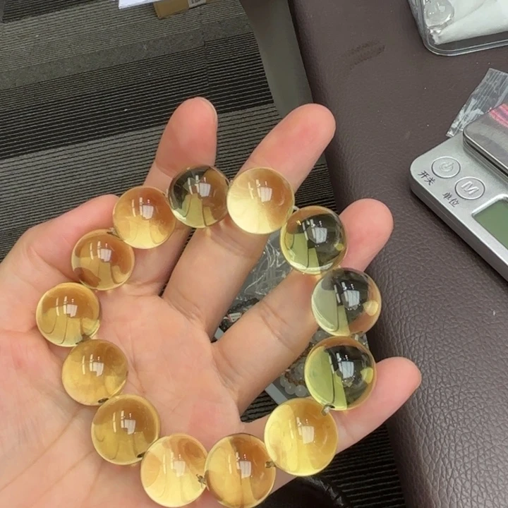 未镶嵌手链水晶黄水晶17
