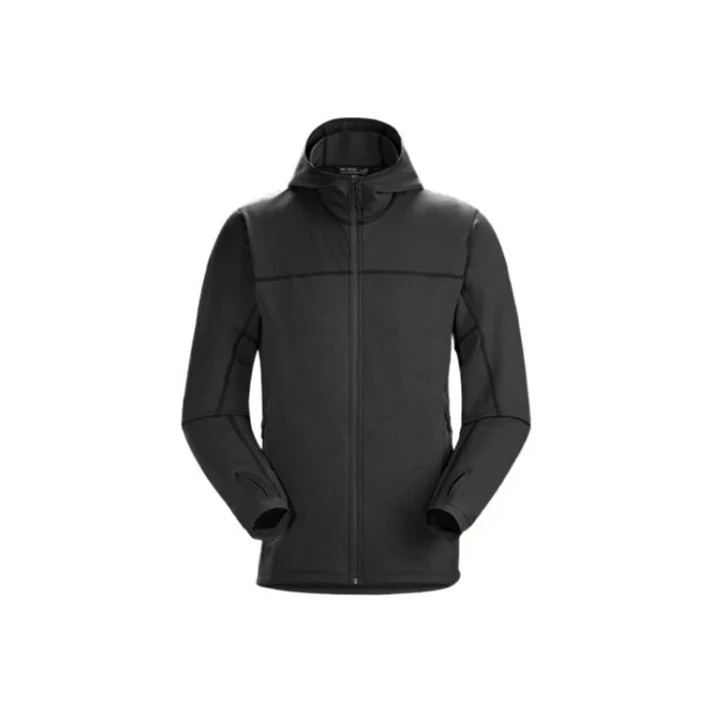 Arcteryx 始祖鸟/08557/Naga hoody full 全拉链抓绒 外套 黑色