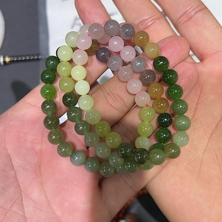 和田玉未镶嵌手串多样性发货拍一发一