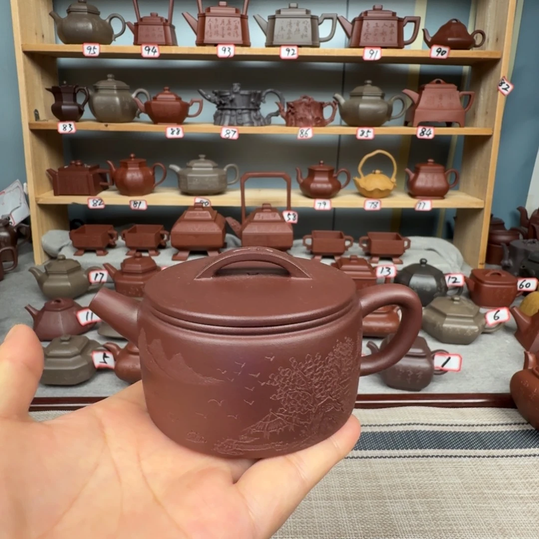 茶壶底槽青半手工制作