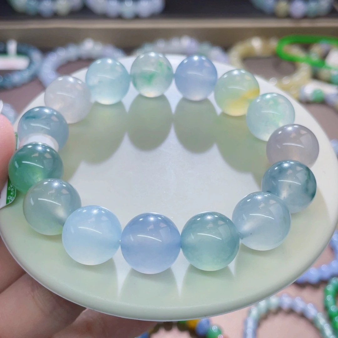 未镶嵌手链翡翠高冰木纳花仙子