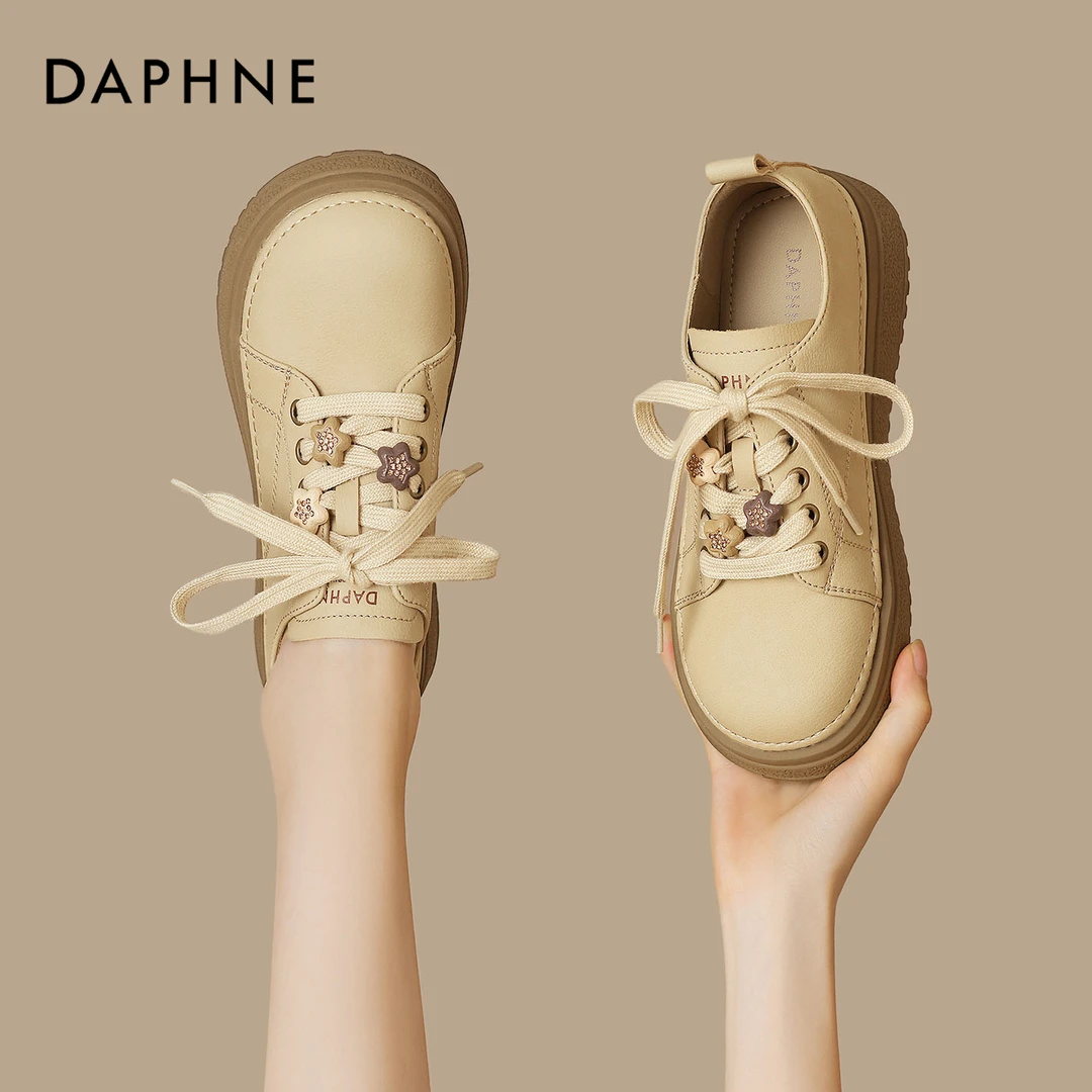 达芙妮厚底英伦风勃肯鞋女款2025秋季新款复古百搭软底休闲运动鞋