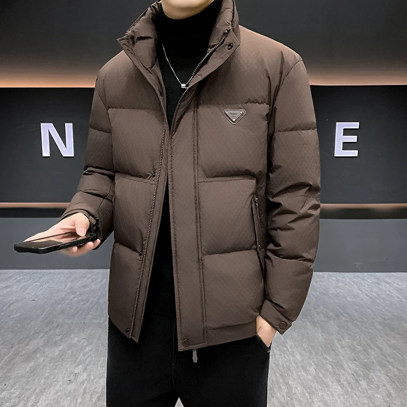 新国标90绒】羽绒服男士冬季外套新款高级感男装立领帅气休闲加厚
