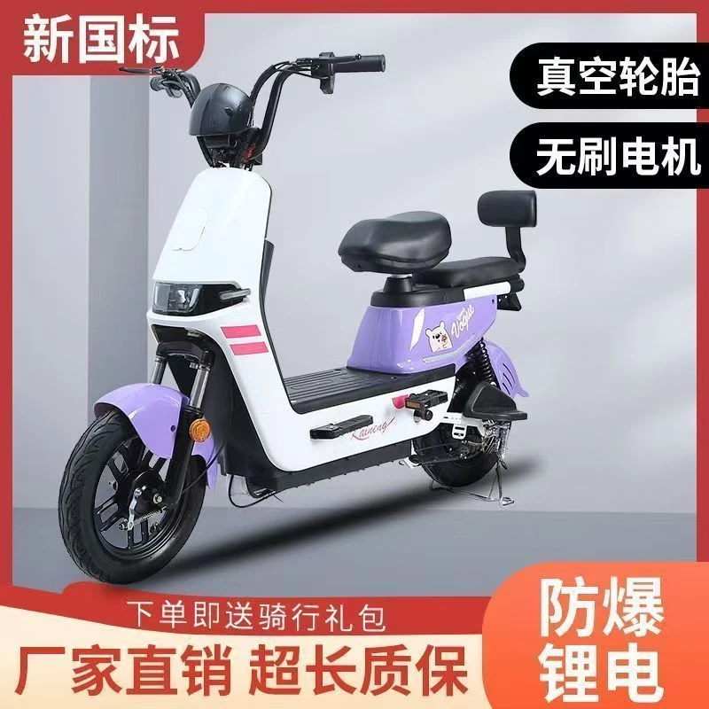 国标电动车成人电瓶车电动自行车锂电池48V可上牌男女两轮代步车