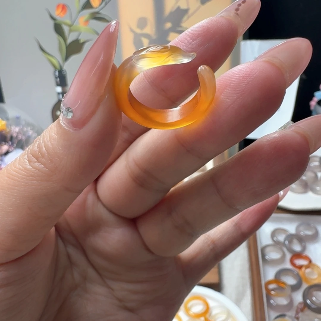 未镶嵌戒指玛瑙/玉髓563港9