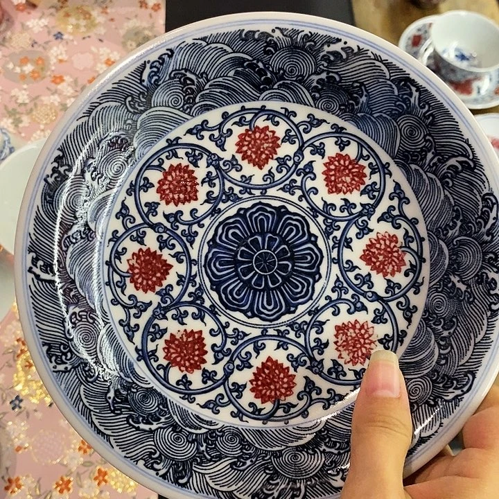瓷片青花釉里红瓷器