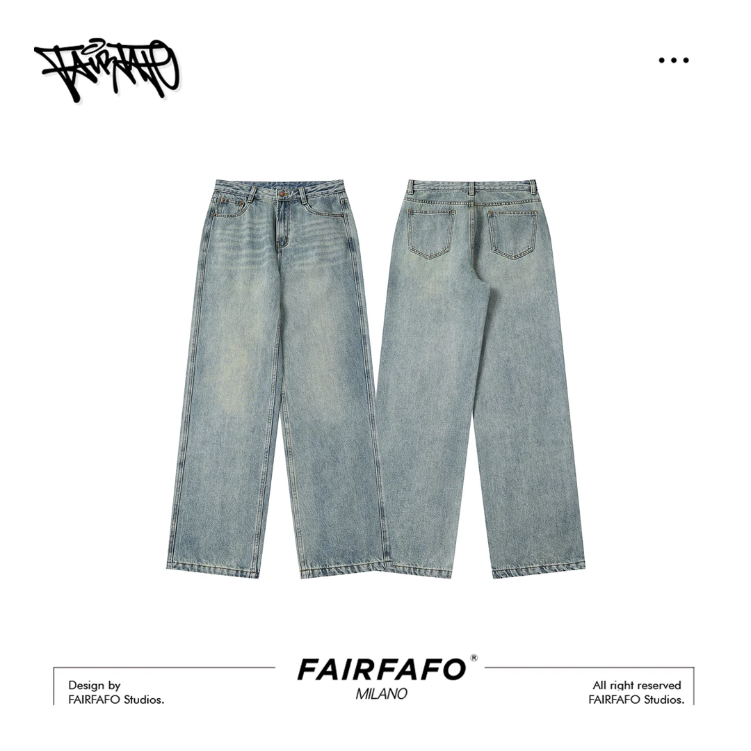 【直筒牛仔长裤】22KZ576直筒宽松显瘦秋冬新款百搭牛仔裤