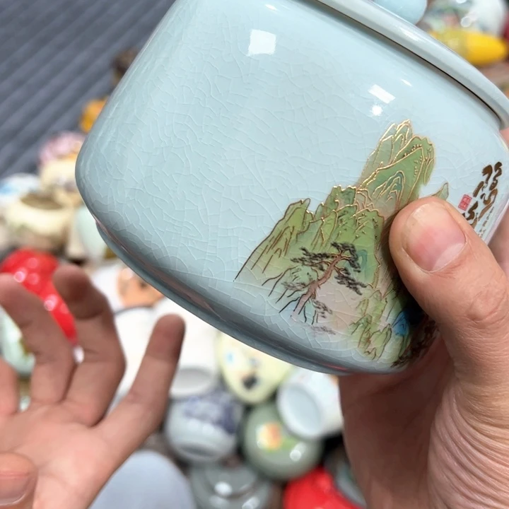 茶叶罐陶瓷家用储物罐轻微瑕疵品介意勿拍