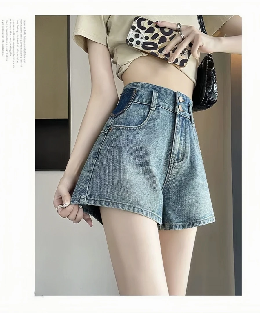 【专柜清货】西瓜香蕉菠萝水蜜桃字【时尚牛仔短裤修身显瘦】编码下单