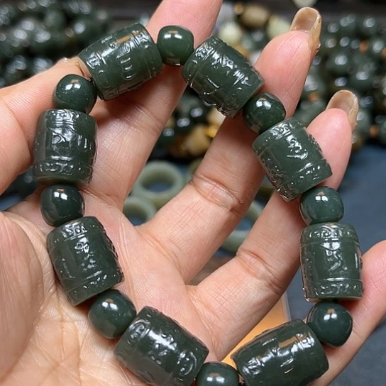 和田玉手串未镶嵌