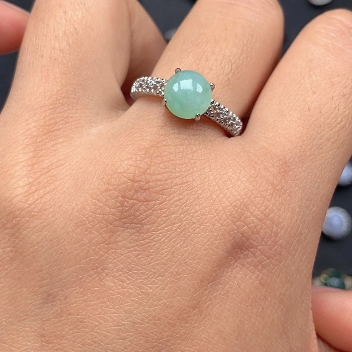 翡翠未镶嵌戒指戒指