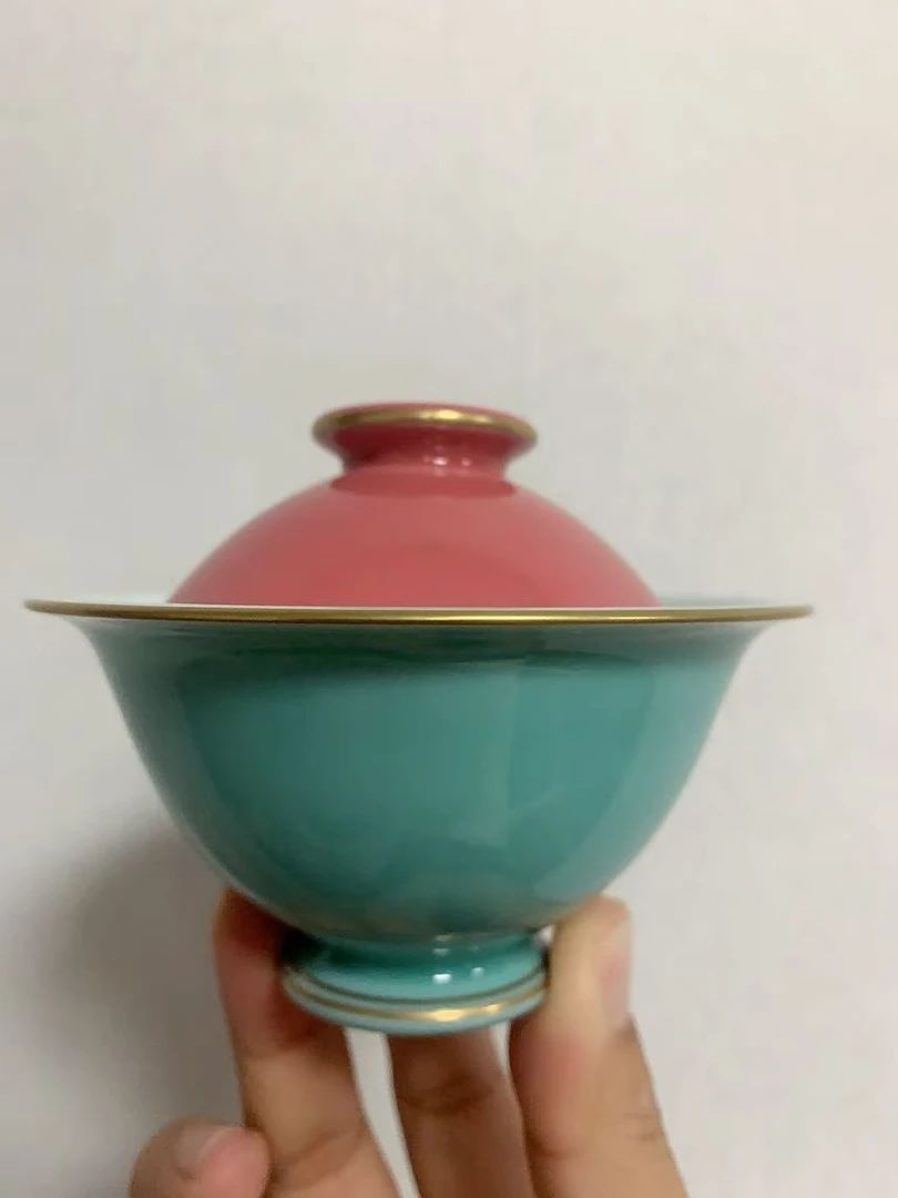 华隐堂樱粉盖碗