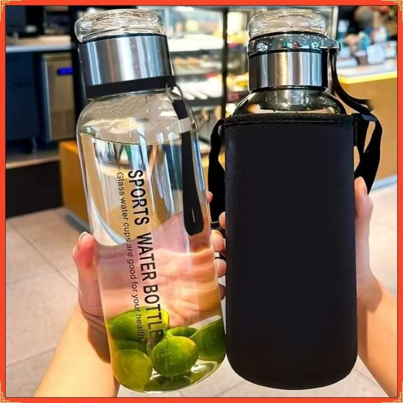 【送被套】吨吨玻璃杯泡茶水分离带茶仓大容量加厚玻璃新款便携杯