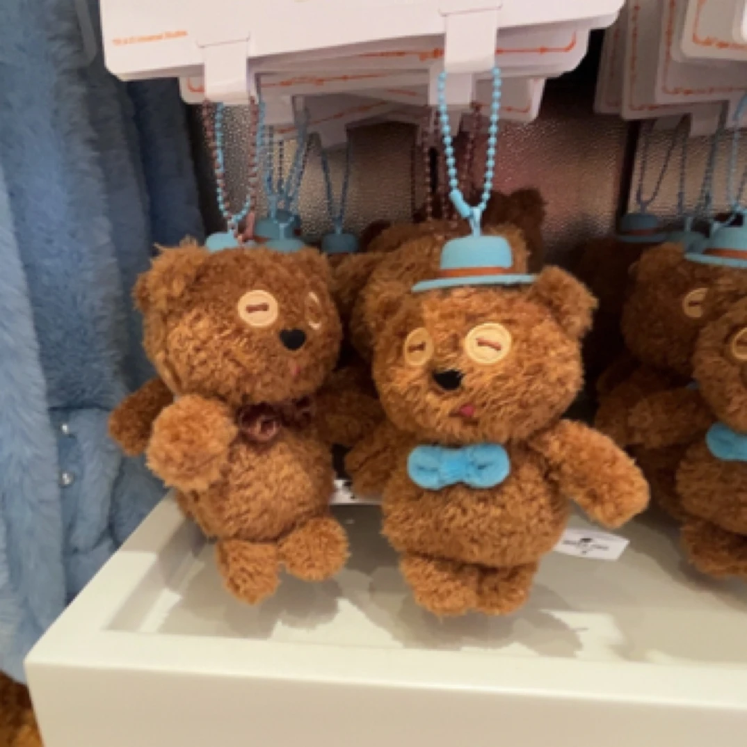 环球影城正品周边代购 小黄人蒂姆小熊挂包链挂件套装2个