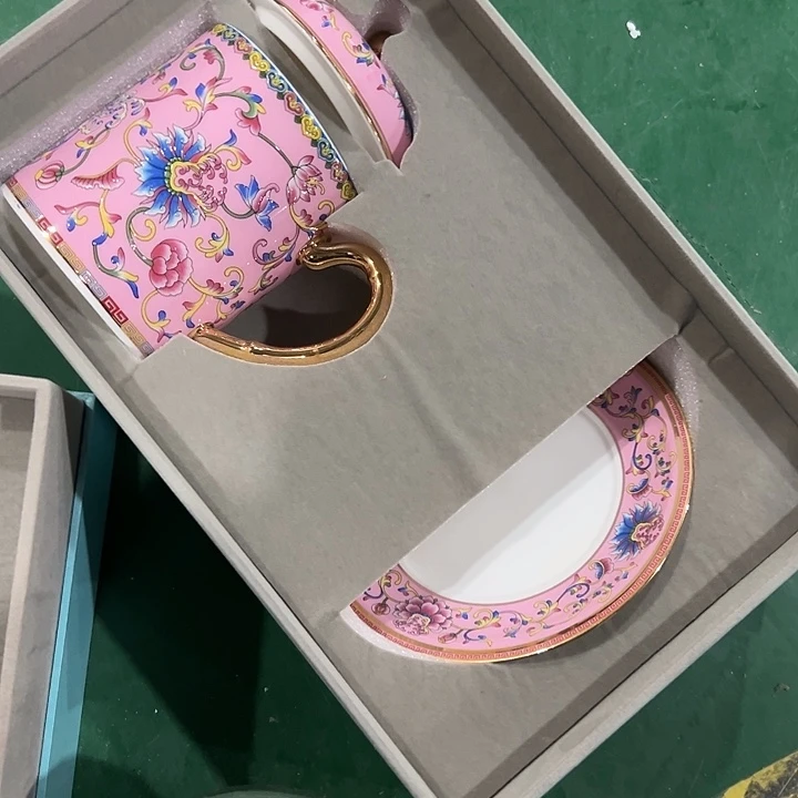 搪瓷瑕疵珐琅彩办公杯粉一个