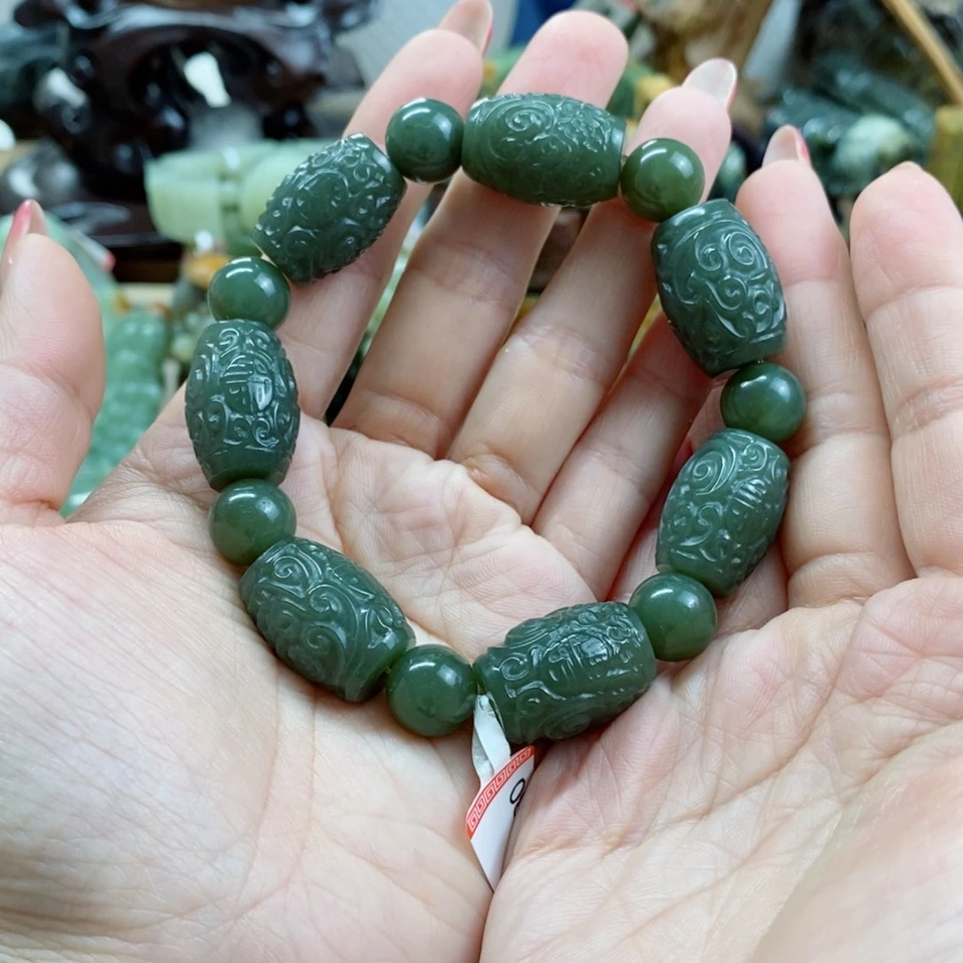 透闪石质玉手链未镶嵌