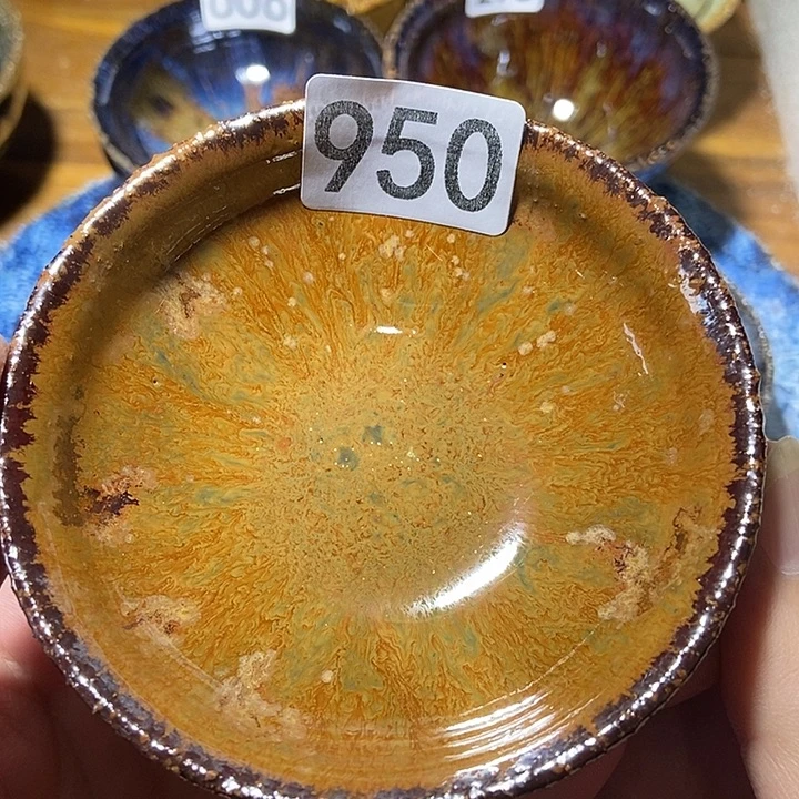 茶盏龙窑柴烧柴烧落灰
