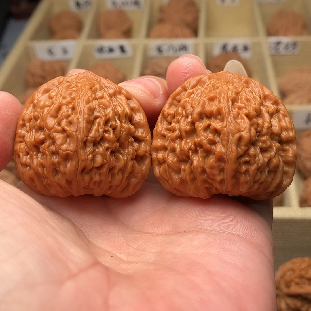 把件文玩核桃野生蛮王狮子头40（头货精品