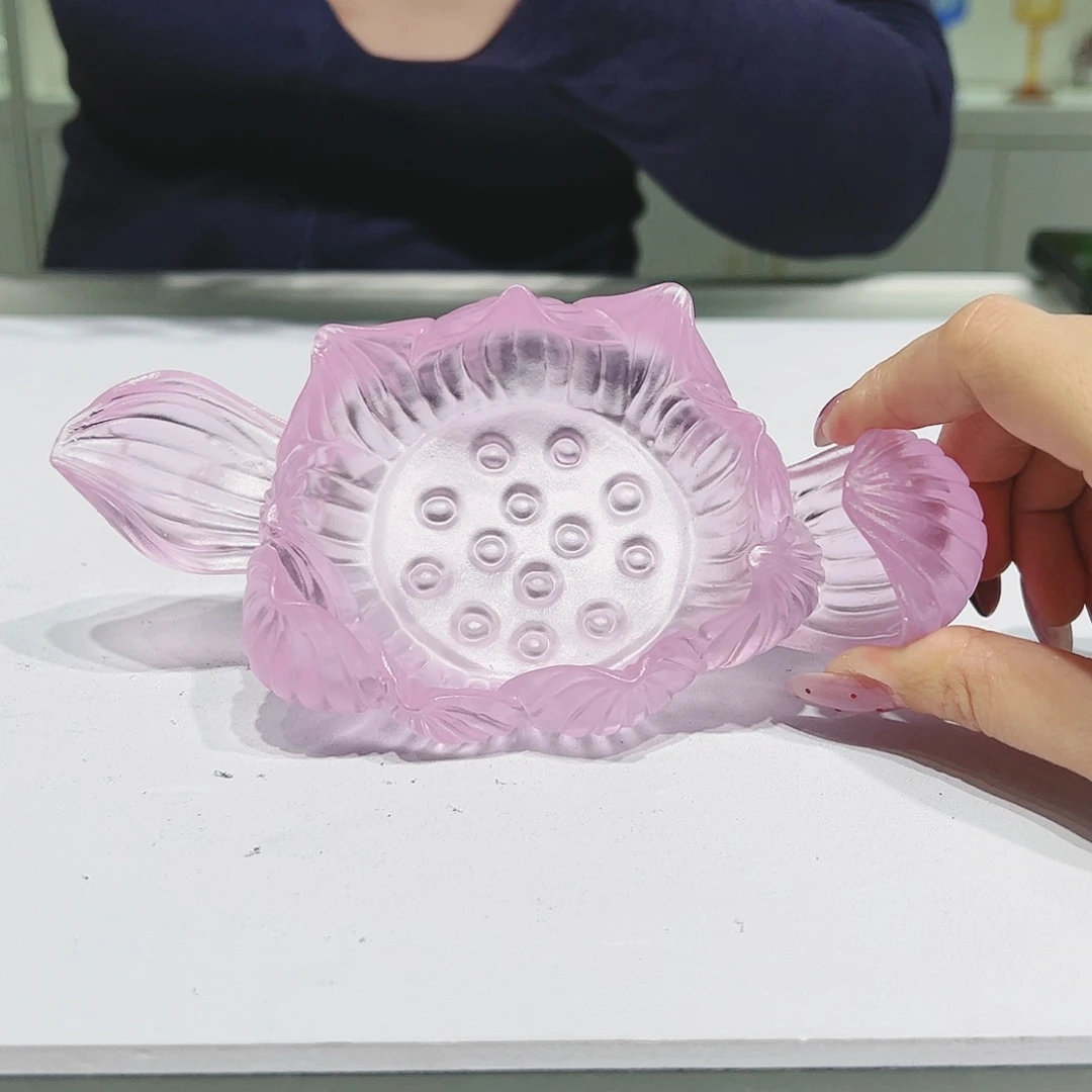 【闪购商品】手工艺品琉璃莲花底座