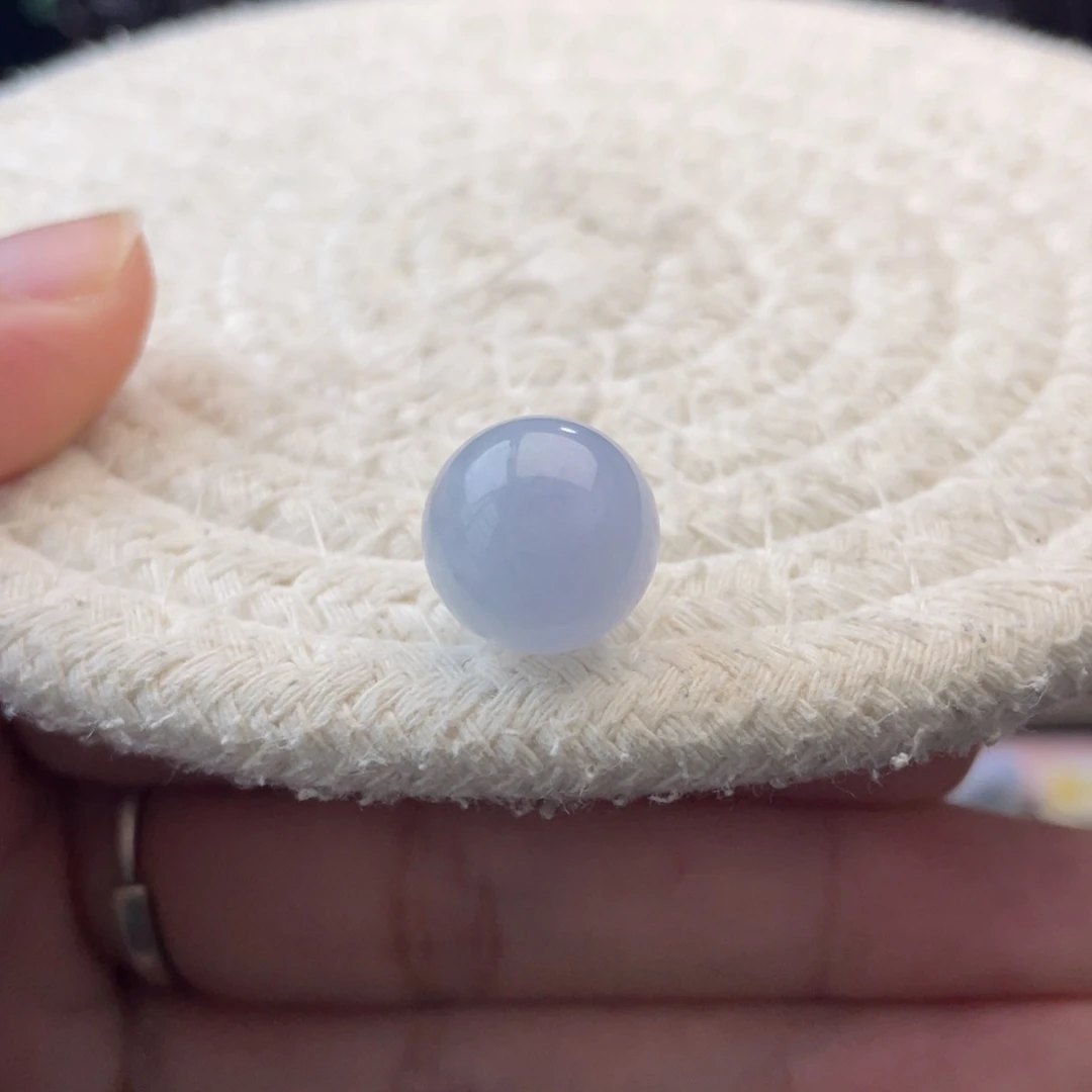 散珠翡翠特色紫罗兰圆珠卡12.8mm