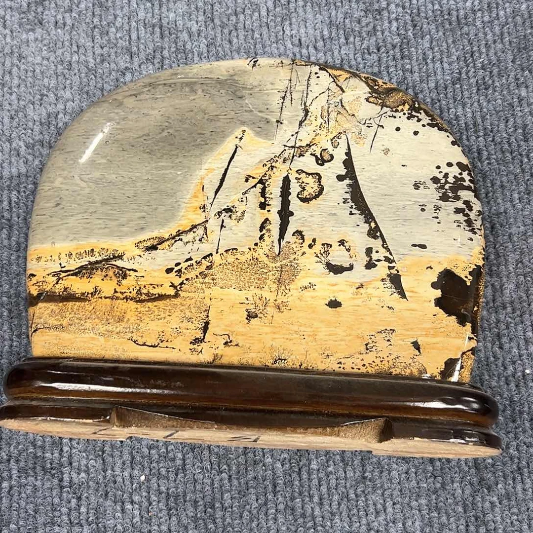 广西石广西天然国画石