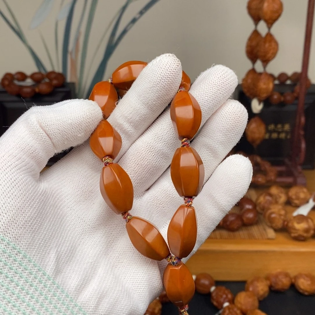 手串橄榄核工作室六棱素珠