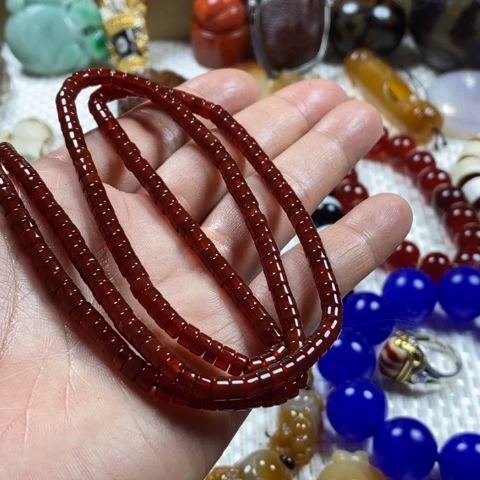 风***漠玛瑙/玉髓未镶嵌挂件
