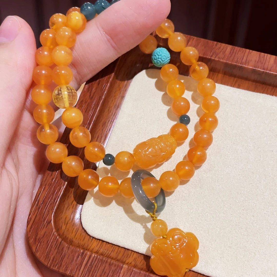 蜜蜡手链未镶嵌手串