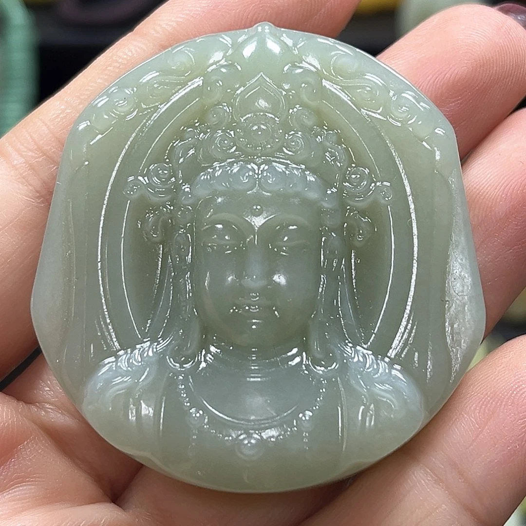 和田玉未镶嵌吊坠(不含链)