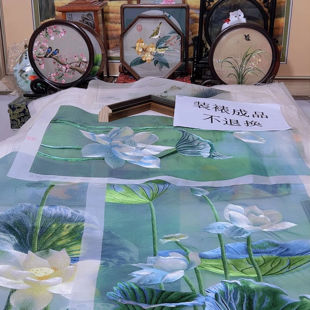 刺绣感**活纯手工刺绣画