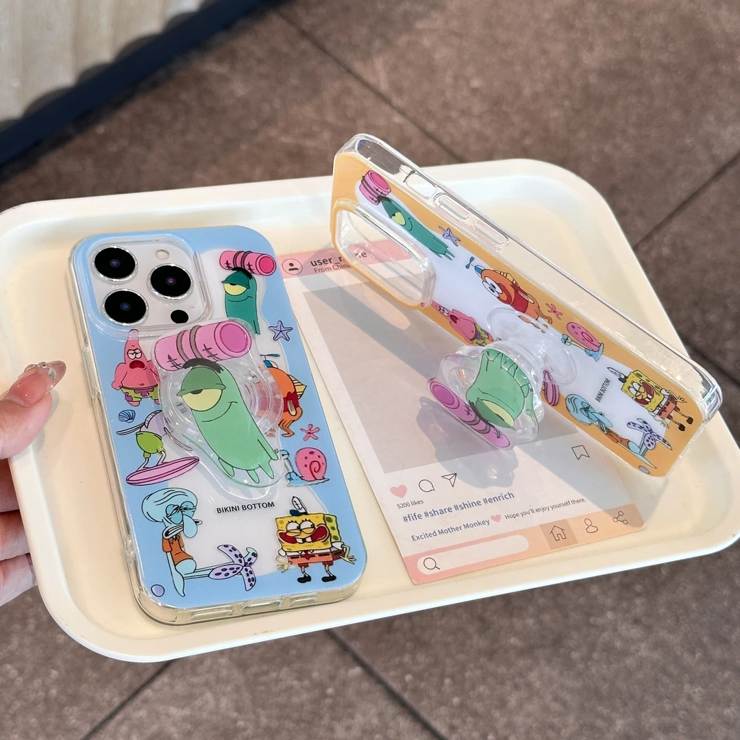 奥菲顿比奇堡痞老板支架适用苹果16大孔手机壳华为vivo小米15oppo