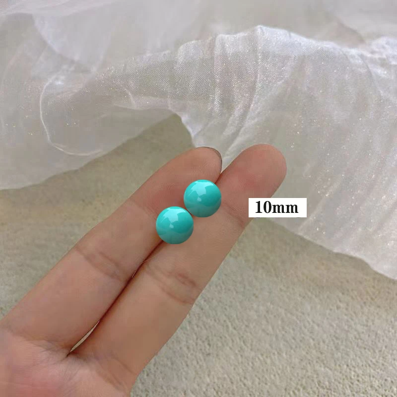 925银耳饰 复古轻奢仿绿松石耳钉女民族风格耳坠