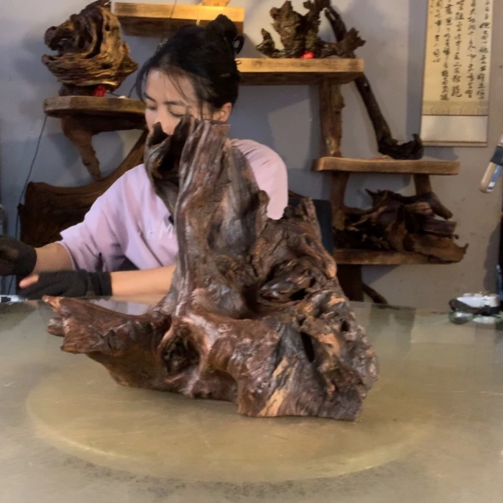 万***意天然云南紫柚木会黄水