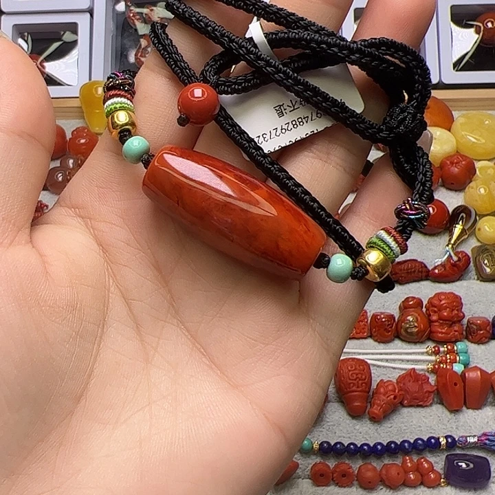 南红玛瑙未镶嵌卡15/32锁骨链