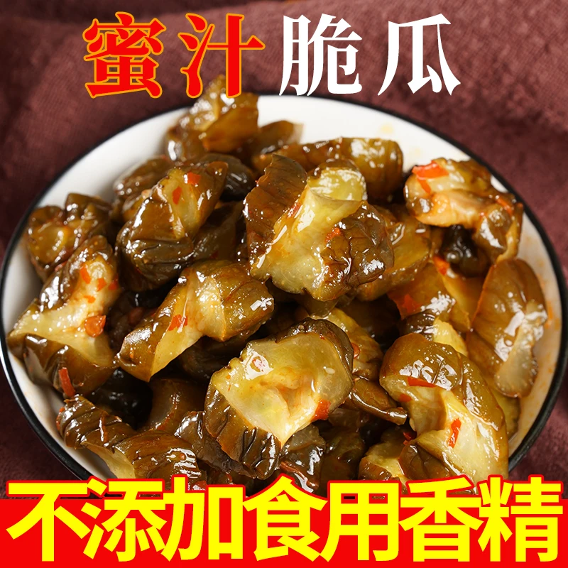 腌黄瓜可口蜜汁脆瓜188g甜脆爽开袋即食开味腌菜酱咸菜下饭神器