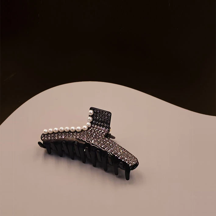 法*【Al**P】法式平衡系列满钻醋酸抓夹#0780