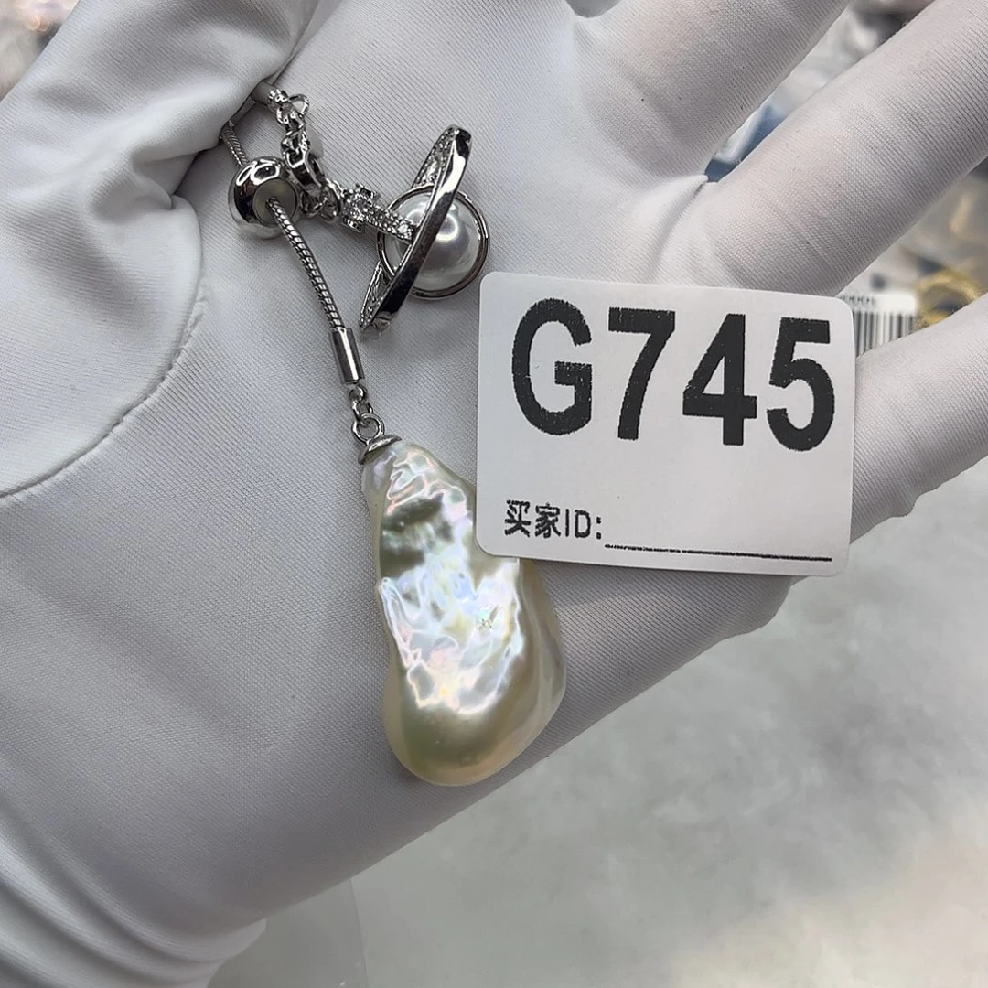 淡水珍珠耳饰合金