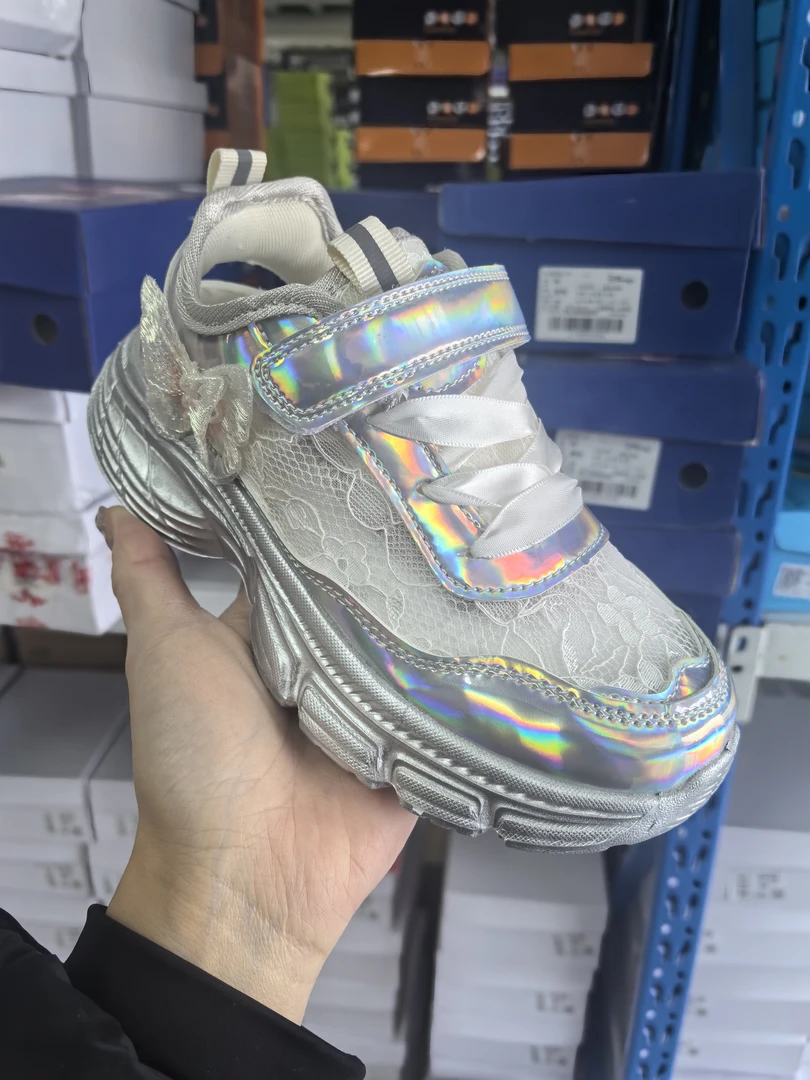 女童鞋网鞋透气网面夏季儿童运动镂空老爹鞋潮08