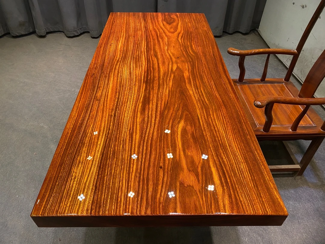 ［11号］非洲圆盘豆190-83-8全方边实木大板桌（不包邮）