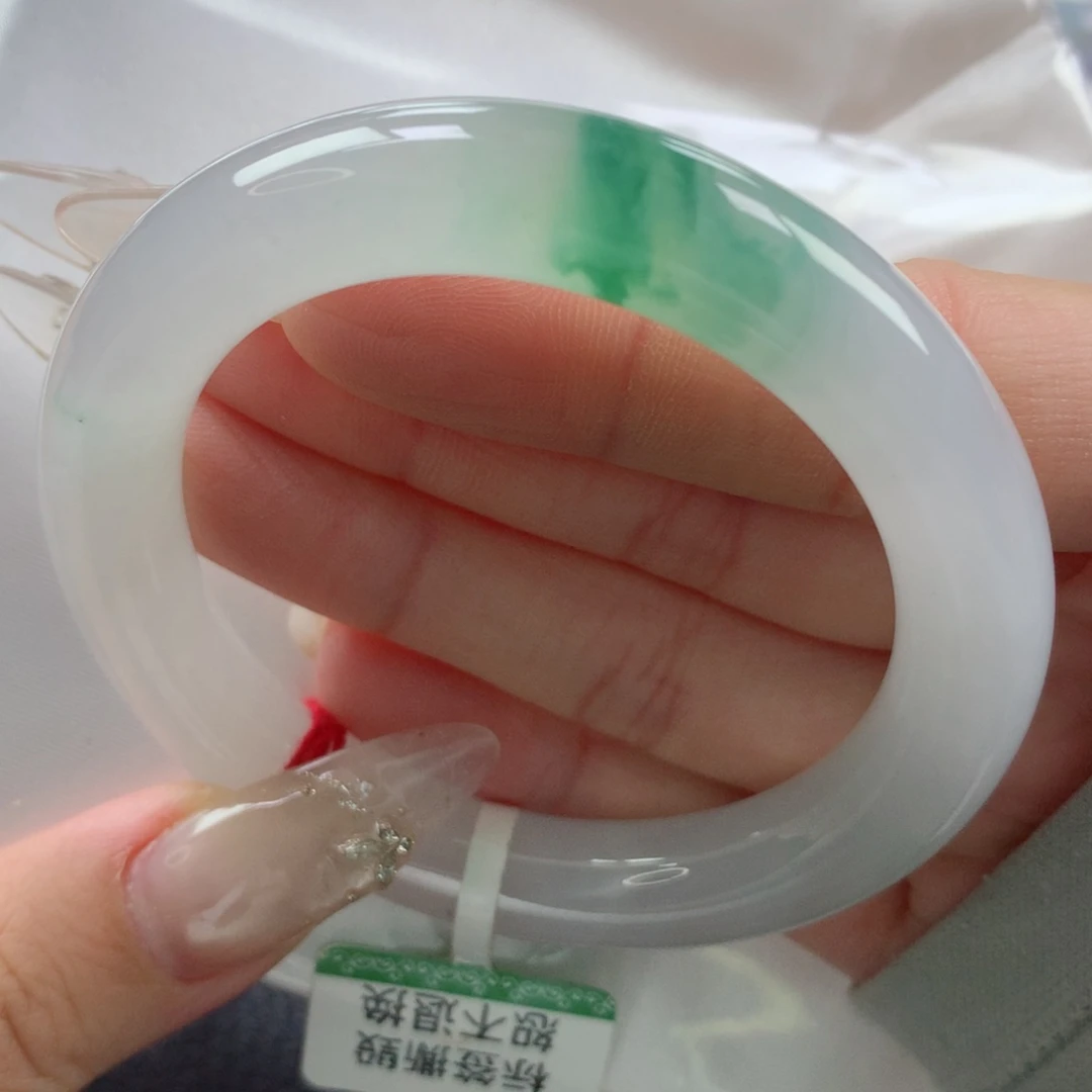 未镶嵌手镯翡翠缅甸天然翡翠A货50.7