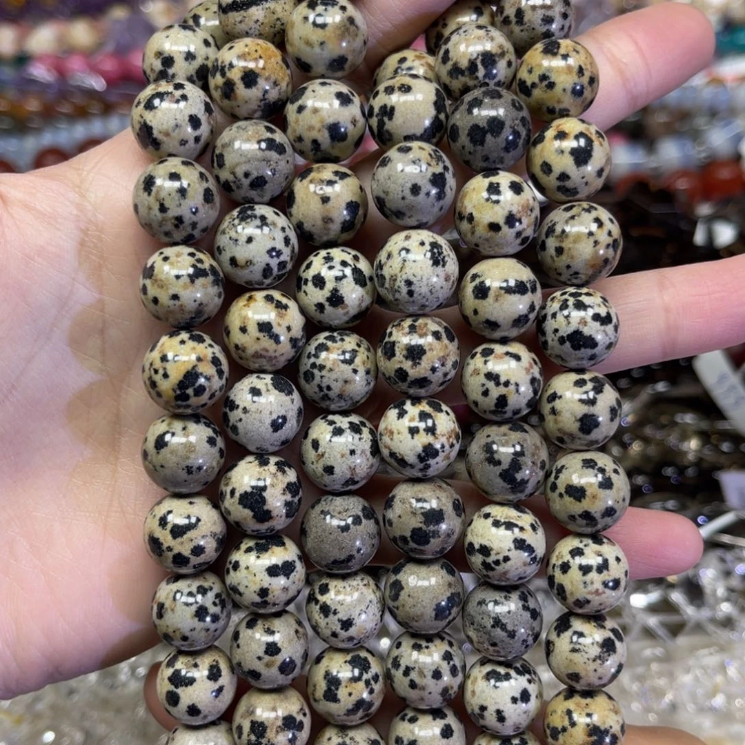 玛瑙/玉髓散珠斑点石卡12一条