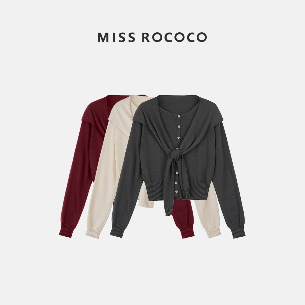 上衣开衫毛衣长袖短款针织衫百搭女装6160