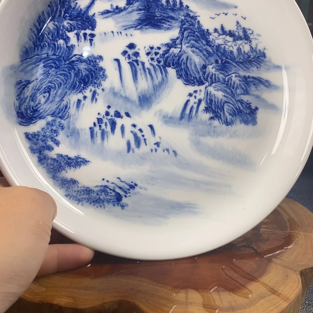 瓷片景德镇手绘青花茶器421