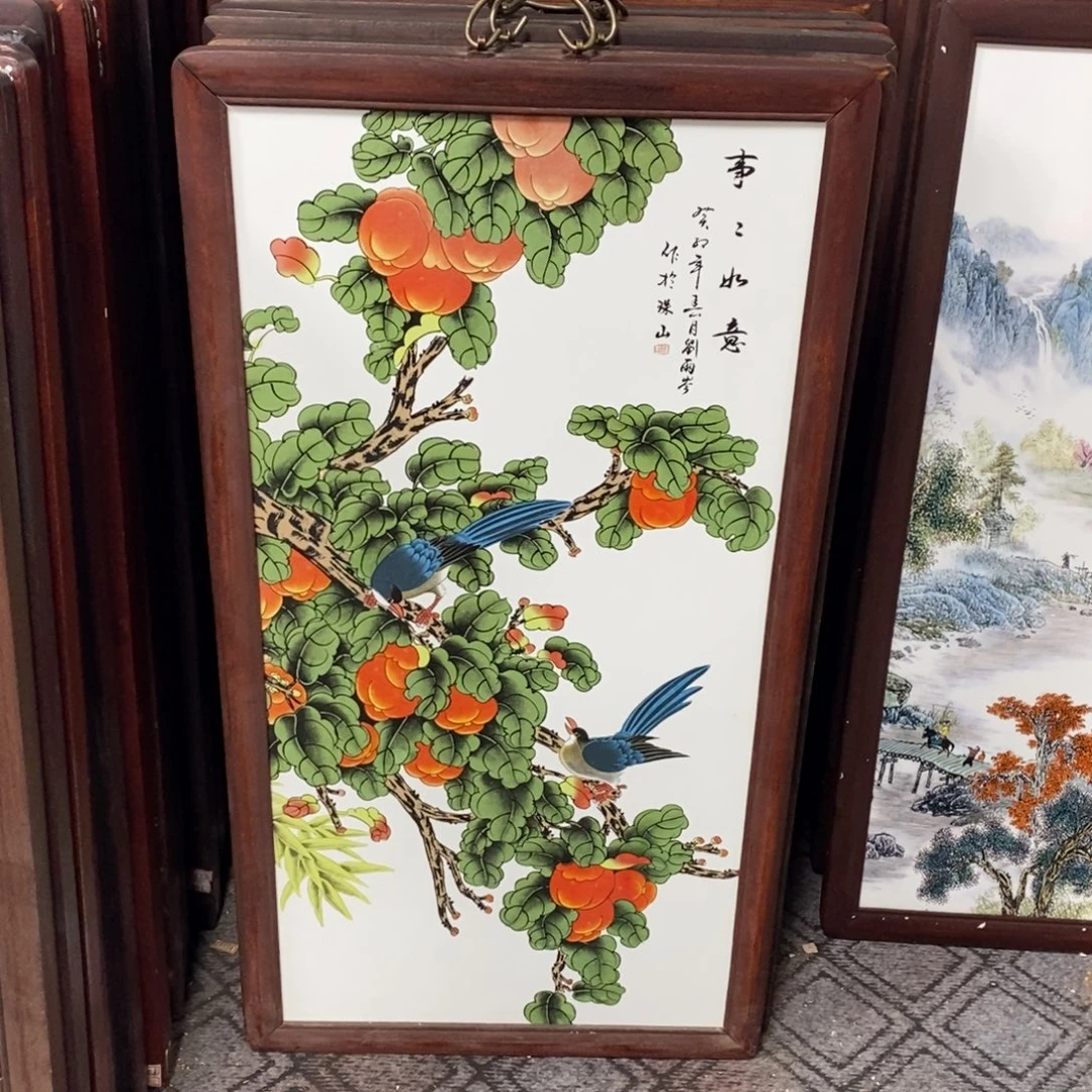 瓷86*46 景德镇瓷板画柴窑烧制