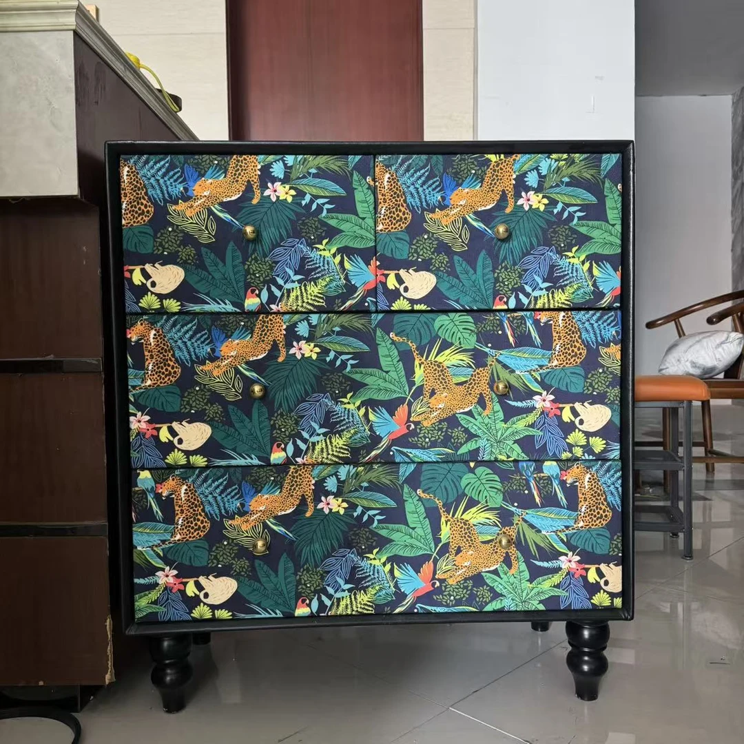 【喜悦家具】丛林猎豹样品三斗柜 微瑕999新 不支持退换