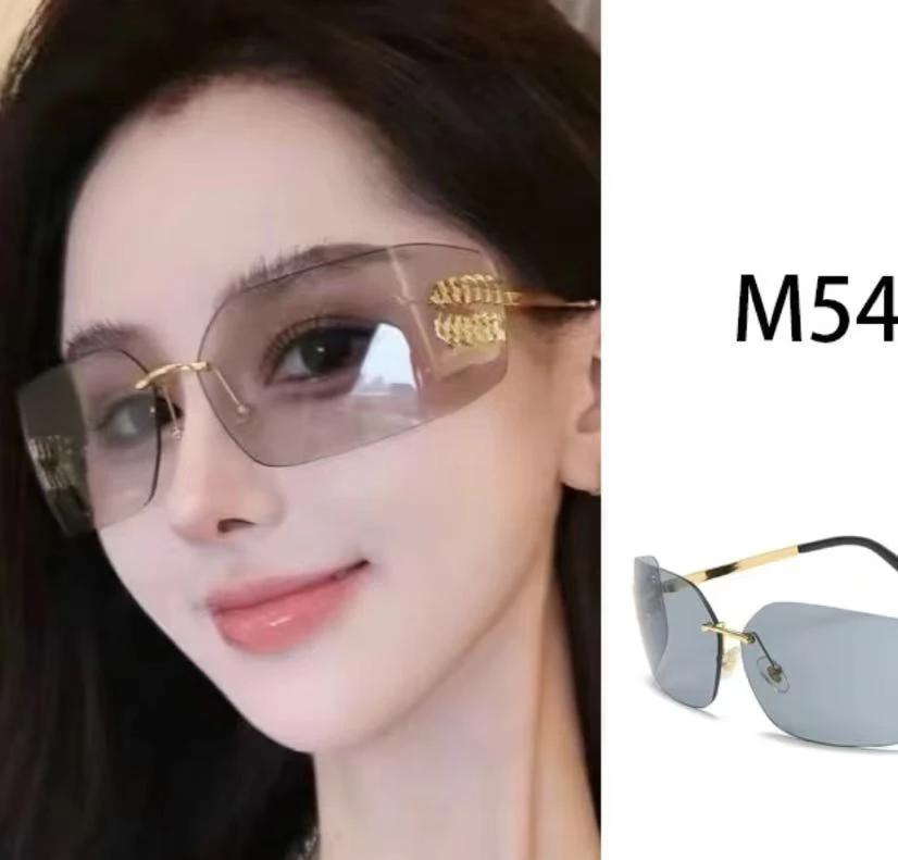 2025  墨镜半透明无边框时尚